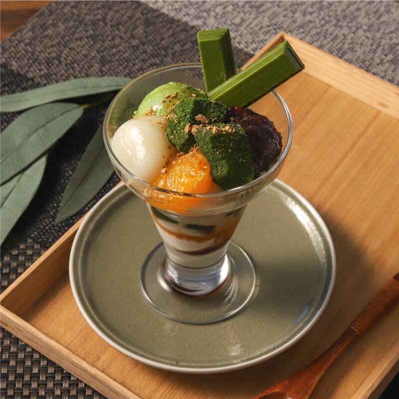 抹茶パフェ詳細写真